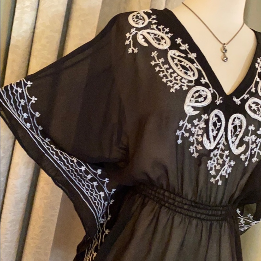 Fun & Flirt Sheer Top Black White - Picture 8 of 16